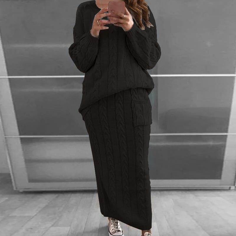 My Style Knitted Skirt & Top Set - Multiple Colours (S-4XL)