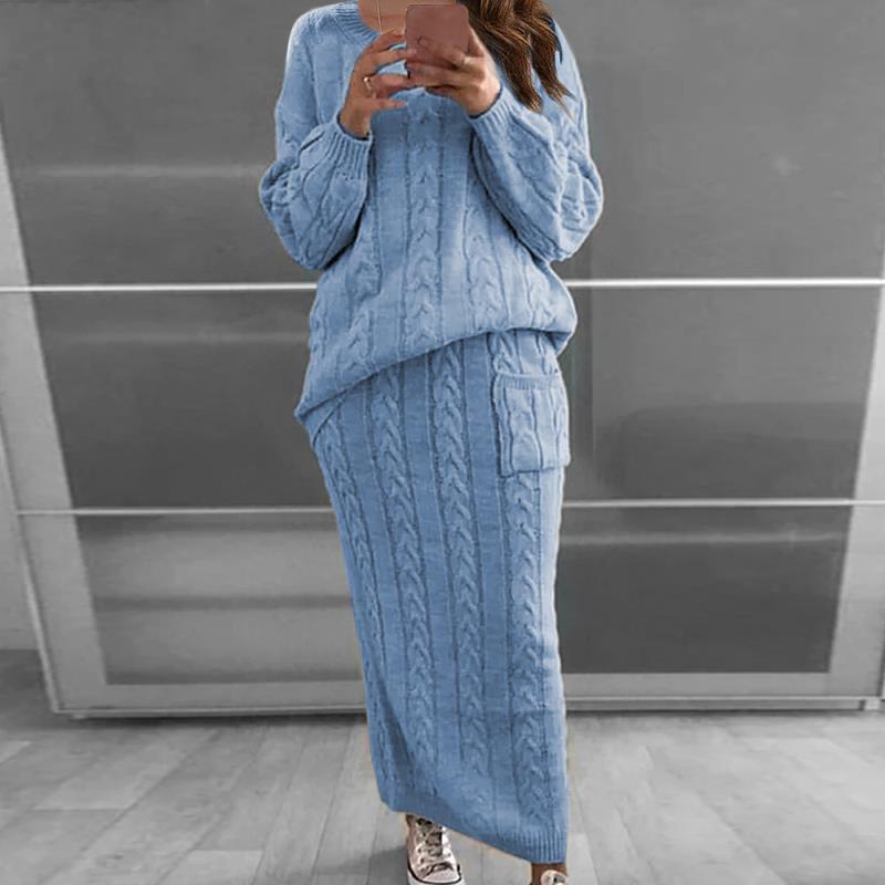 My Style Knitted Skirt & Top Set - Multiple Colours (S-4XL)