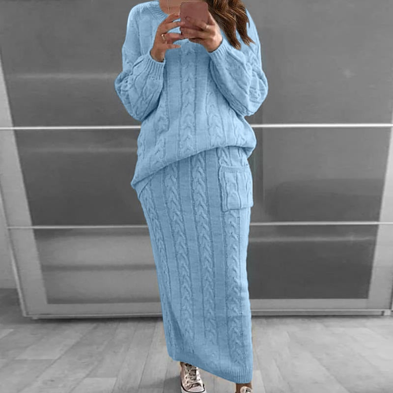 My Style Knitted Skirt & Top Set - Multiple Colours (S-4XL)