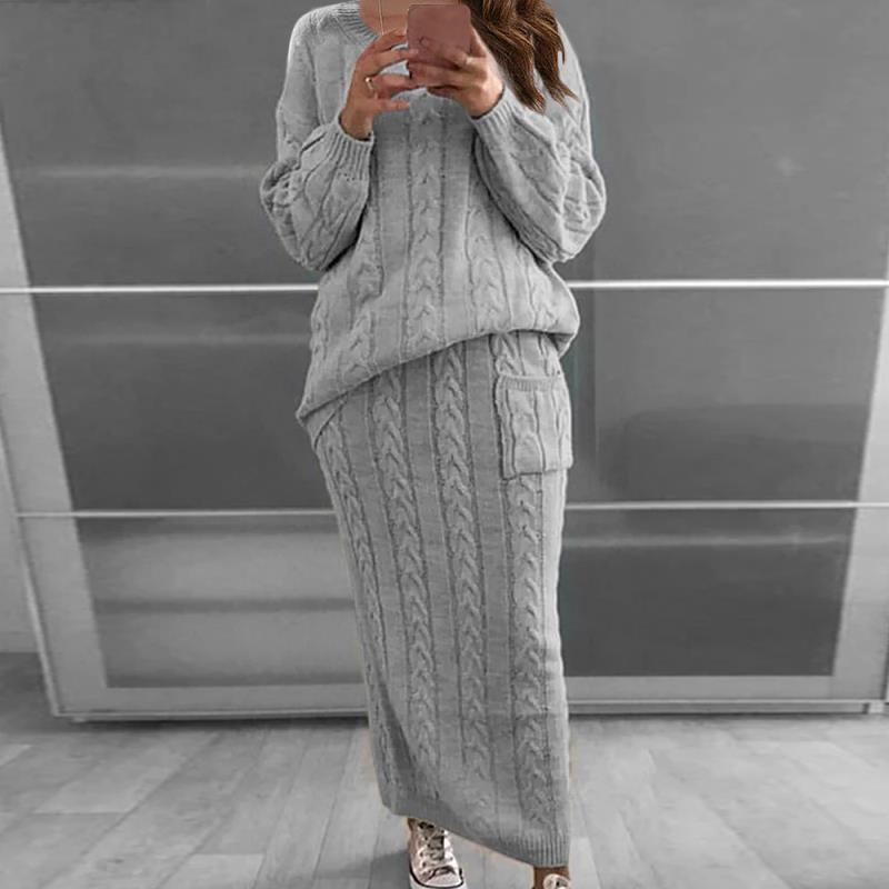 My Style Knitted Skirt & Top Set - Multiple Colours (S-4XL)