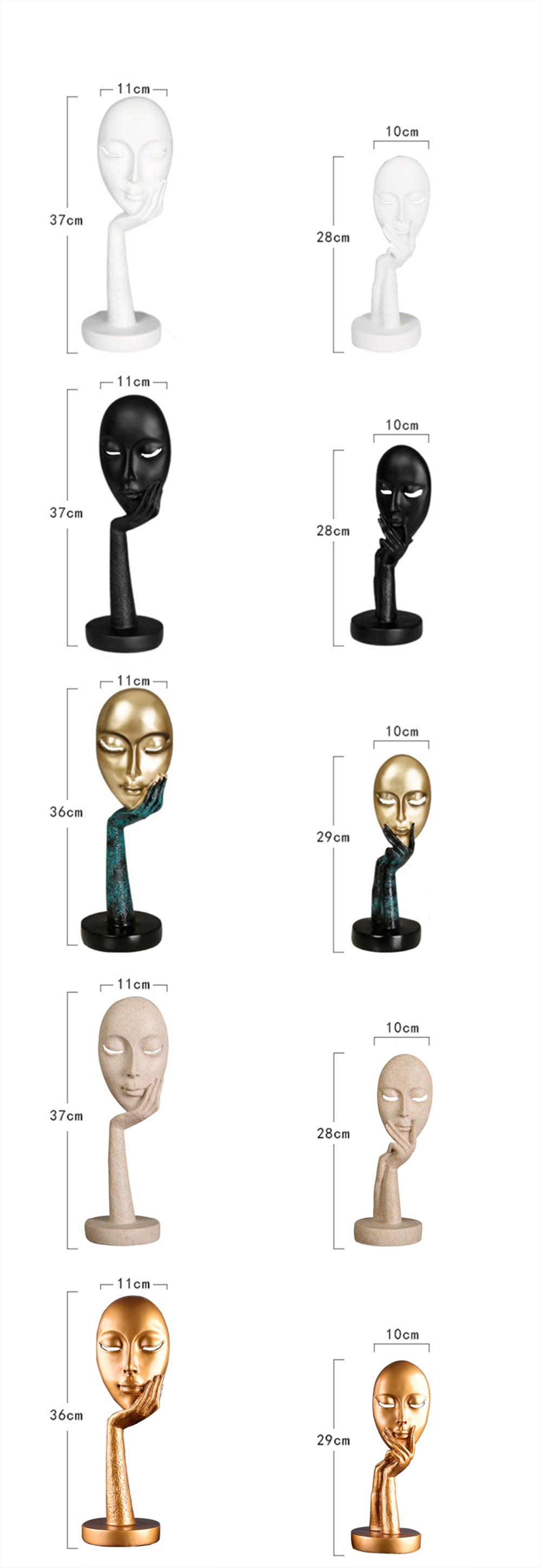 Behind My Mask Sculptures