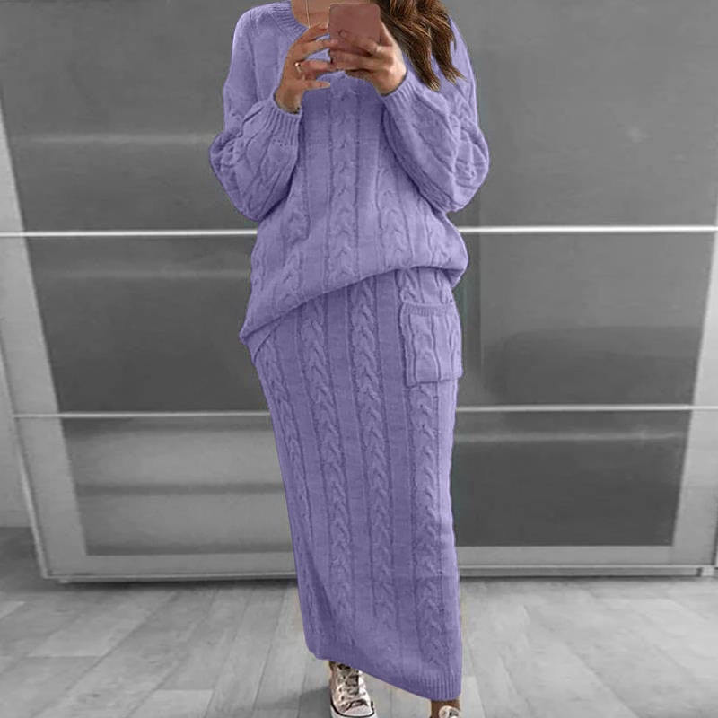 My Style Knitted Skirt & Top Set - Multiple Colours (S-4XL)