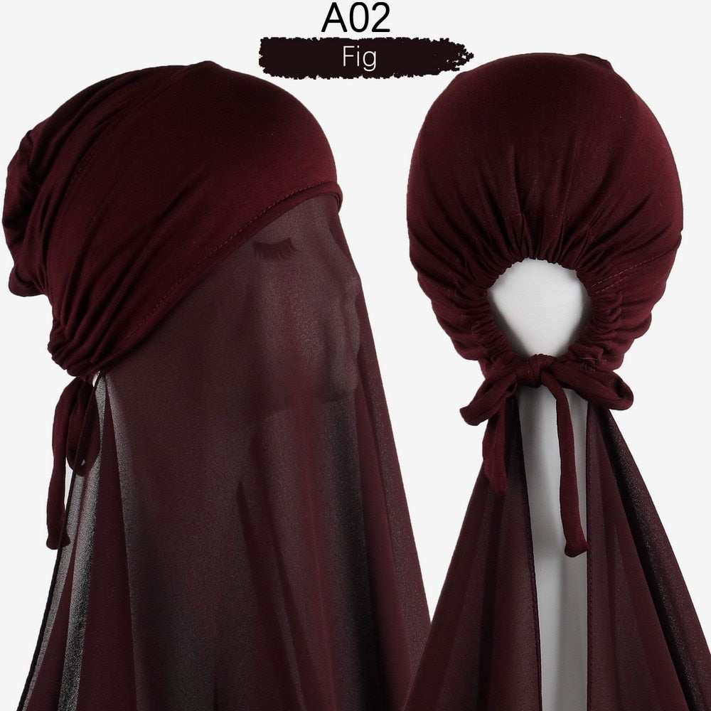 Iqra Joined Cap & Scarf