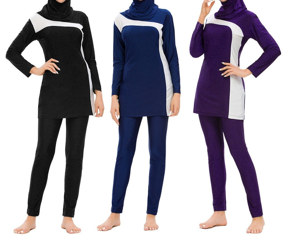 Let's Go Swimming 3Pc Swim Suit Set - 3 Colours (S-4XL)