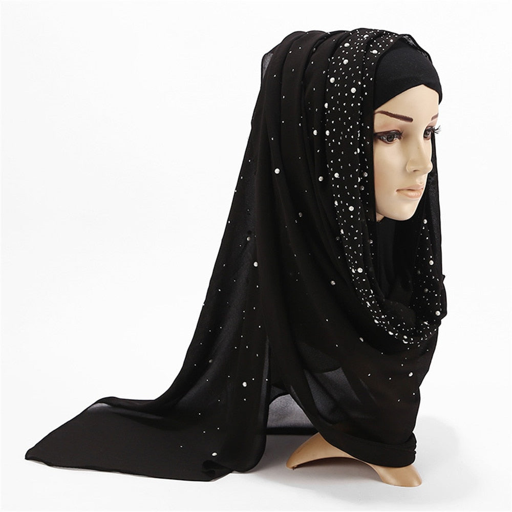Maha Diamond Chiffon Scarf - Multiple Colours