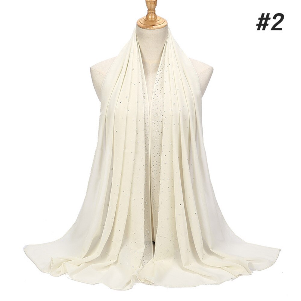 Maha Diamond Chiffon Scarf - Multiple Colours