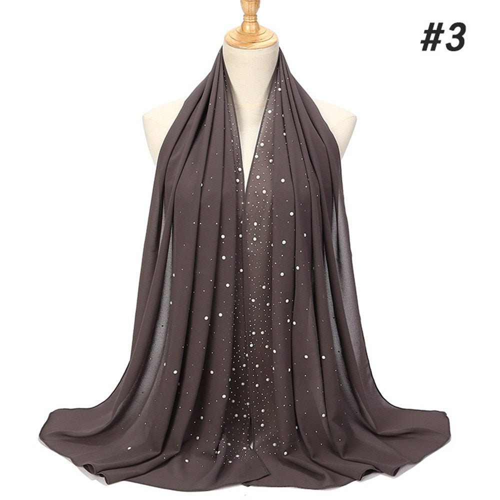 Maha Diamond Chiffon Scarf - Multiple Colours