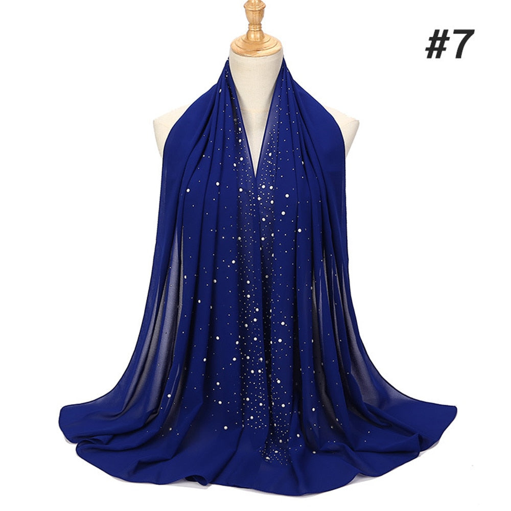 Maha Diamond Chiffon Scarf - Multiple Colours