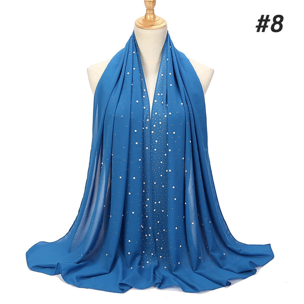 Maha Diamond Chiffon Scarf - Multiple Colours