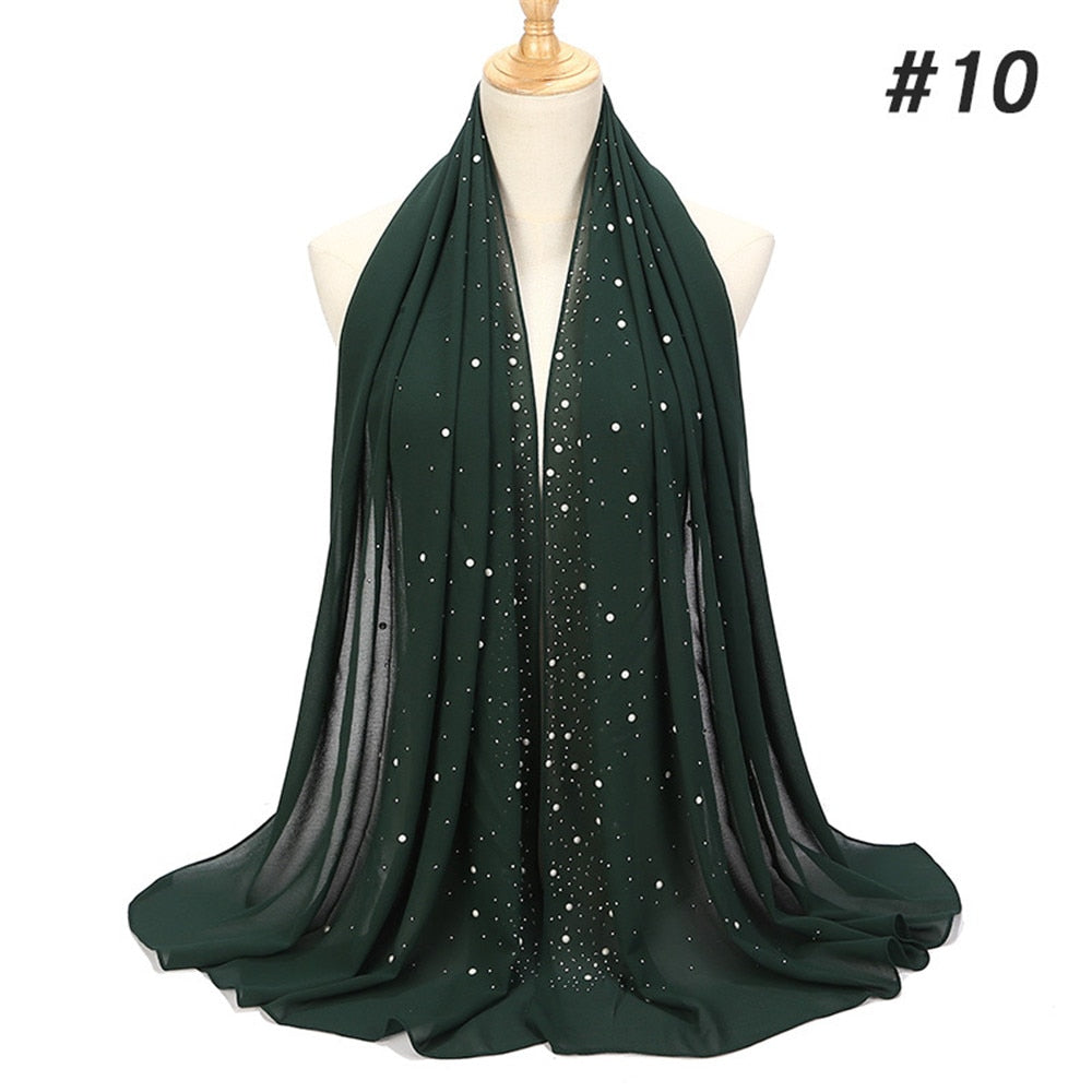 Maha Diamond Chiffon Scarf - Multiple Colours