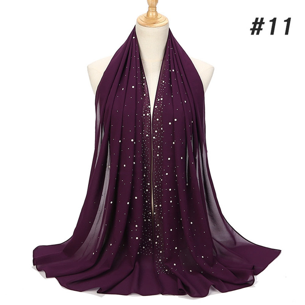 Maha Diamond Chiffon Scarf - Multiple Colours