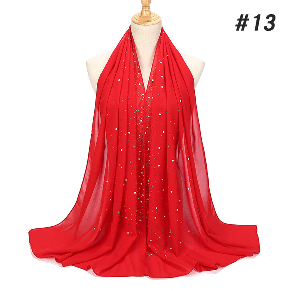Maha Diamond Chiffon Scarf - Multiple Colours