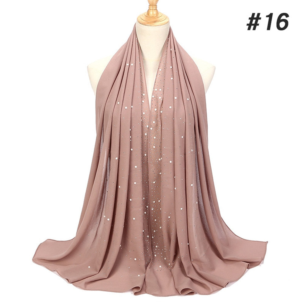 Maha Diamond Chiffon Scarf - Multiple Colours