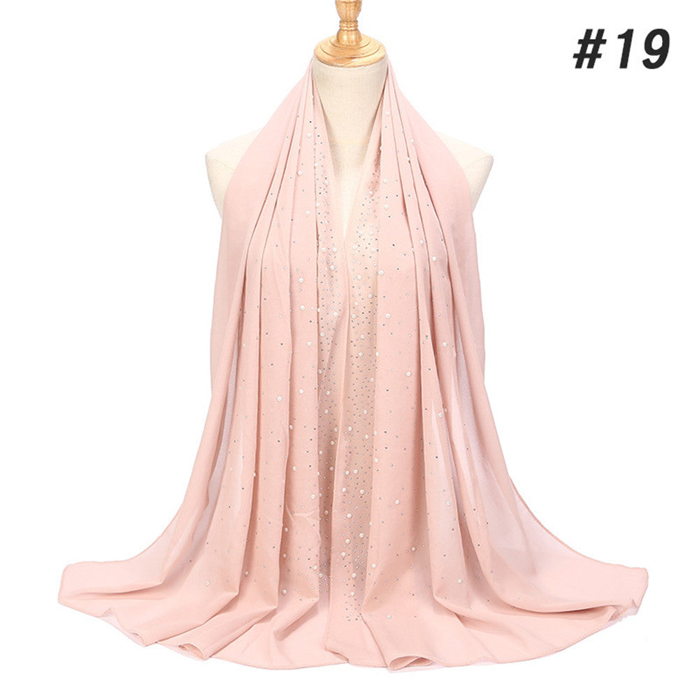Maha Diamond Chiffon Scarf - Multiple Colours