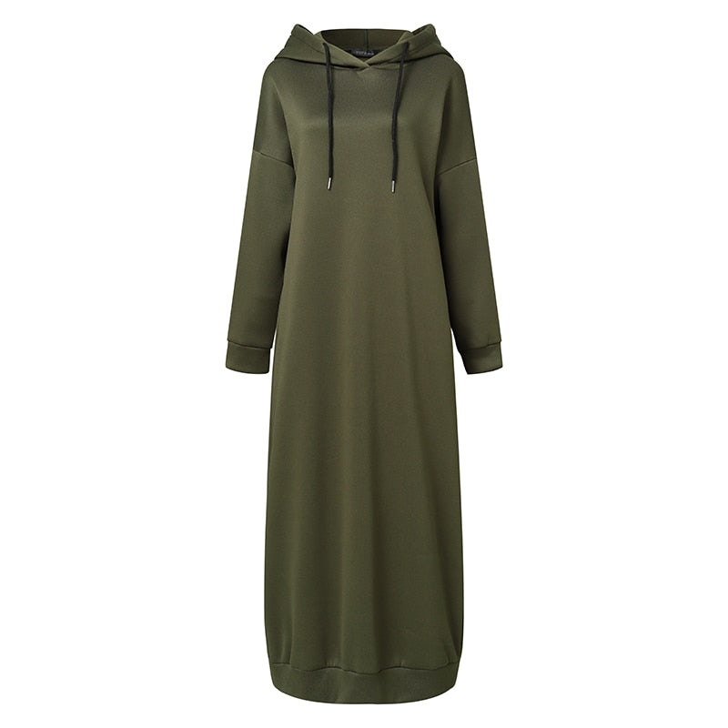 Always Comfy Hooded Dress - 3 Colours (S-5XL)