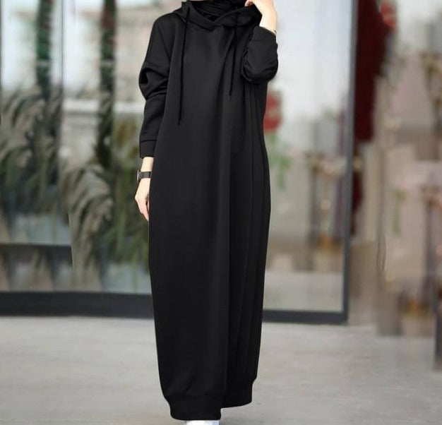 Always Comfy Hooded Dress - 3 Colours (S-5XL)