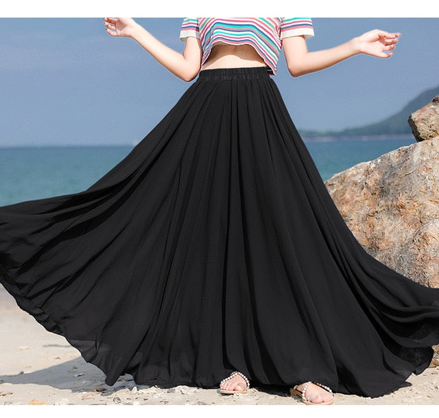 Summer Feelings Chiffon Skirt - Multiple Colours (S-XL)