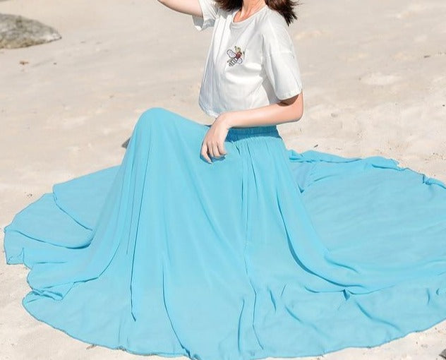 Summer Feelings Chiffon Skirt - Multiple Colours (S-XL)