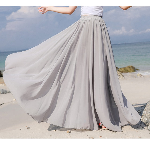 Summer Feelings Chiffon Skirt - Multiple Colours (S-XL)