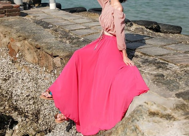 Summer Feelings Chiffon Skirt - Multiple Colours (S-XL)