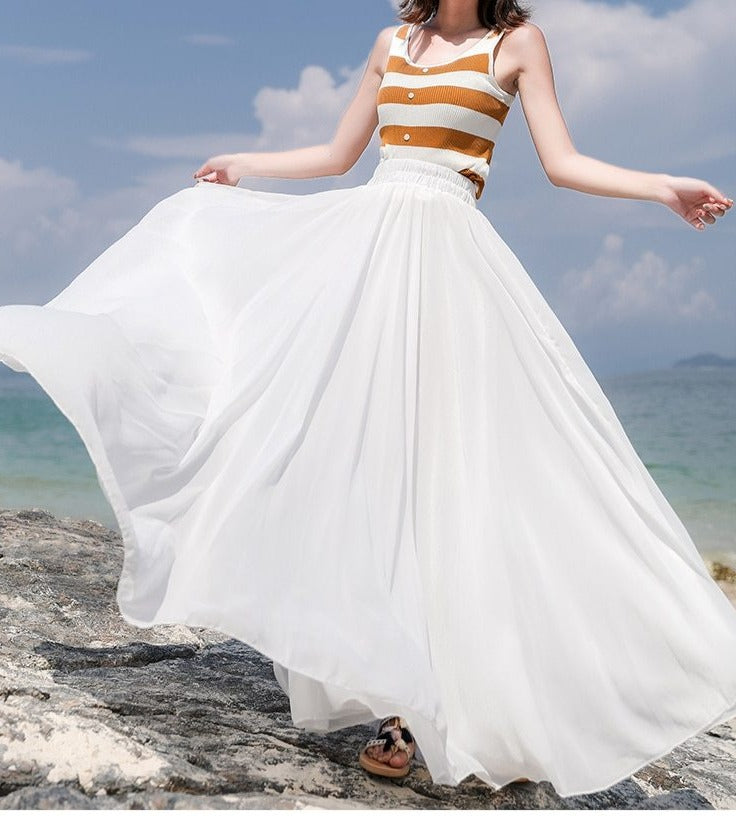 Summer Feelings Chiffon Skirt - Multiple Colours (S-XL)
