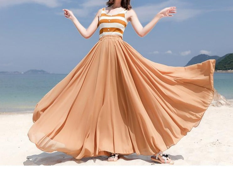 Summer Feelings Chiffon Skirt - Multiple Colours (S-XL)