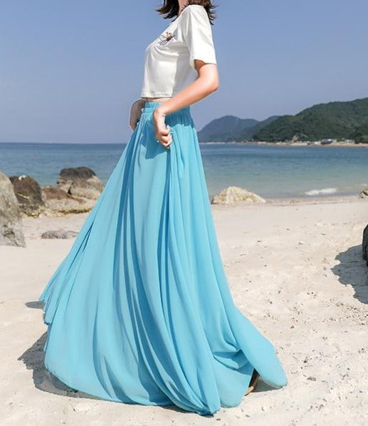 Summer Feelings Chiffon Skirt - Multiple Colours (S-XL)