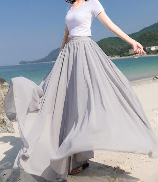 Summer Feelings Chiffon Skirt - Multiple Colours (S-XL)