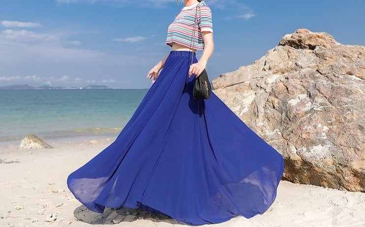 Summer Feelings Chiffon Skirt - Multiple Colours (S-XL)