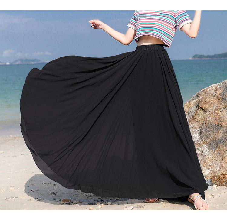 Summer Feelings Chiffon Skirt - Multiple Colours (S-XL)