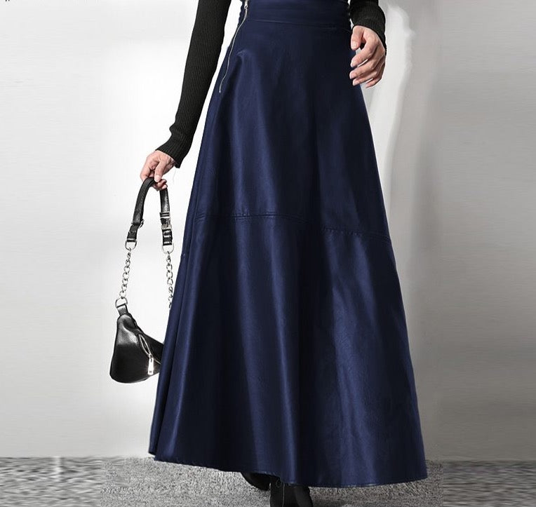 Simple & Classy Pu Skirt - 3 Colours (S-5XL)
