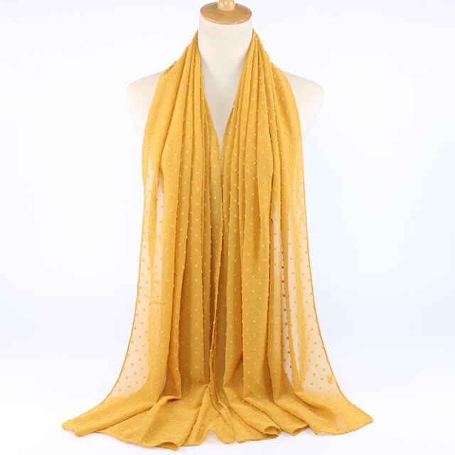 Elisa Bubble Chiffon Scarf - Multiple Colours