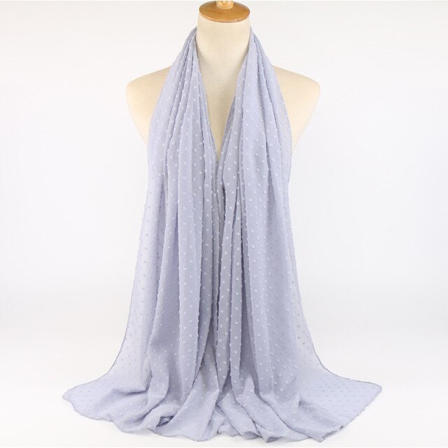 Elisa Bubble Chiffon Scarf - Multiple Colours