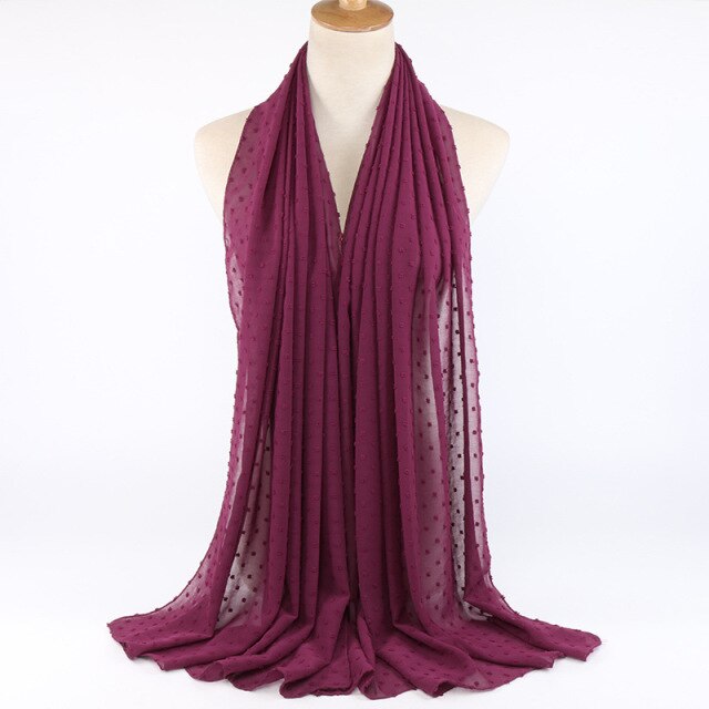 Elisa Bubble Chiffon Scarf - Multiple Colours