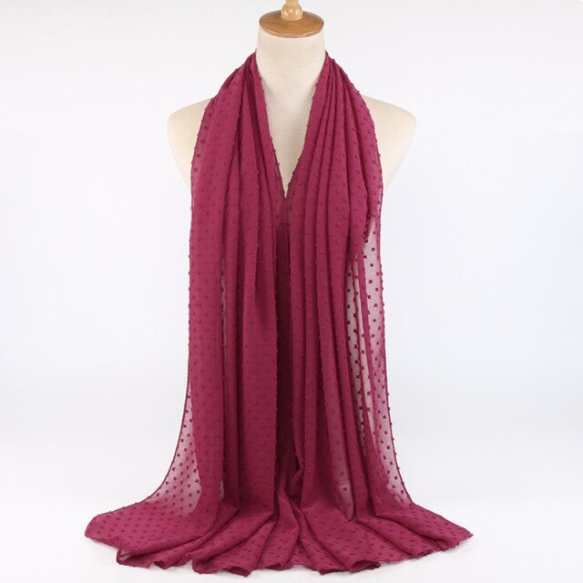 Elisa Bubble Chiffon Scarf - Multiple Colours
