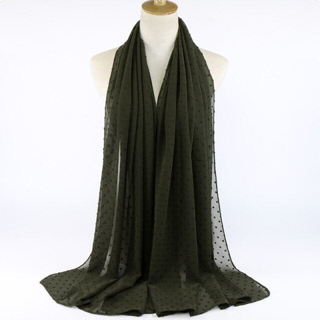 Elisa Bubble Chiffon Scarf - Multiple Colours