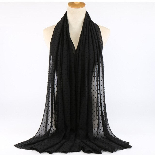 Elisa Bubble Chiffon Scarf - Multiple Colours