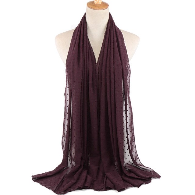 Elisa Bubble Chiffon Scarf - Multiple Colours