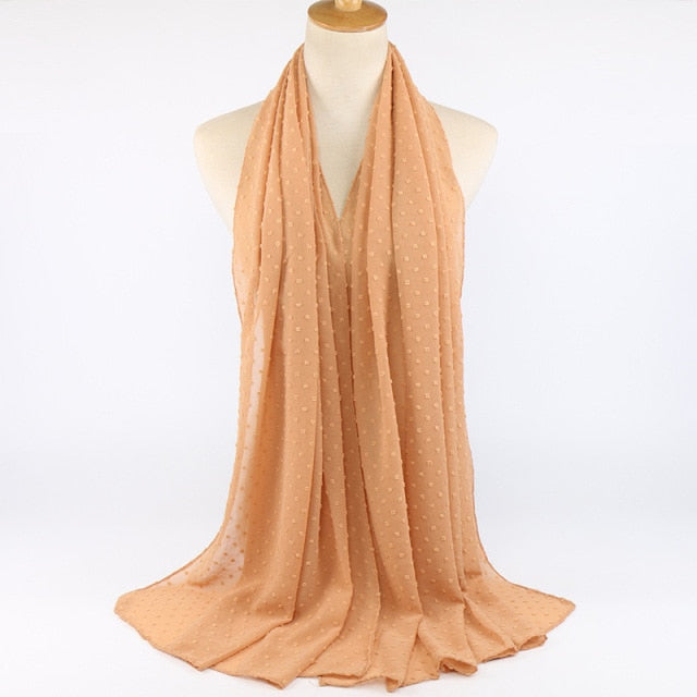 Elisa Bubble Chiffon Scarf - Multiple Colours