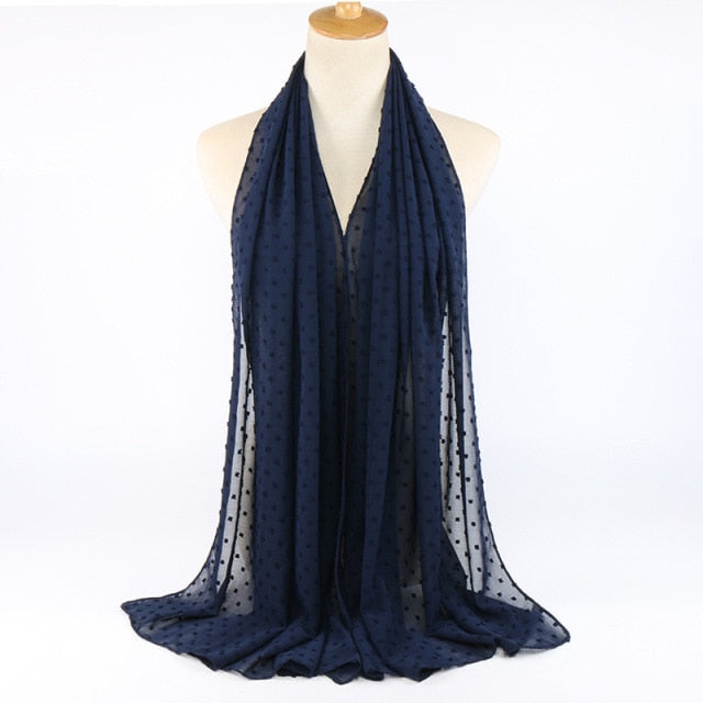 Elisa Bubble Chiffon Scarf - Multiple Colours