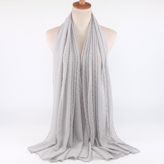 Elisa Bubble Chiffon Scarf - Multiple Colours