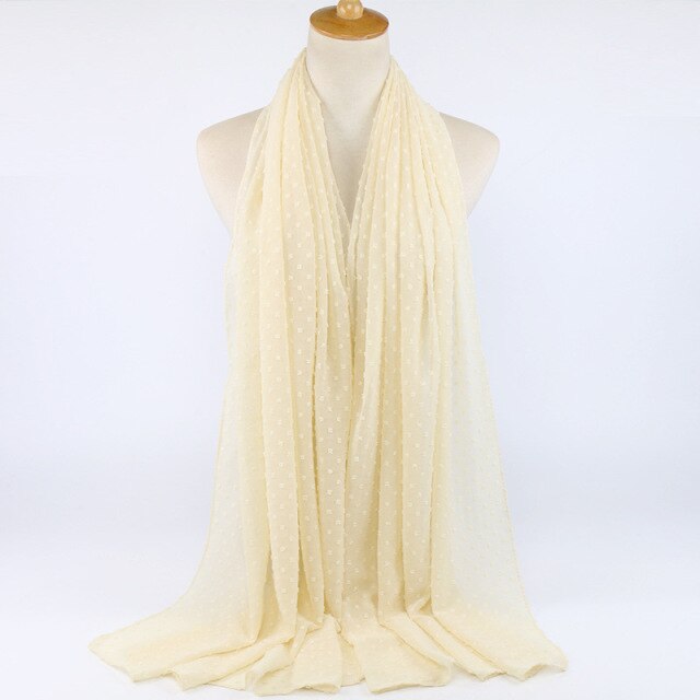Elisa Bubble Chiffon Scarf - Multiple Colours