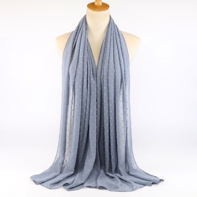 Elisa Bubble Chiffon Scarf - Multiple Colours