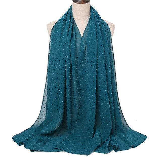 Elisa Bubble Chiffon Scarf - Multiple Colours