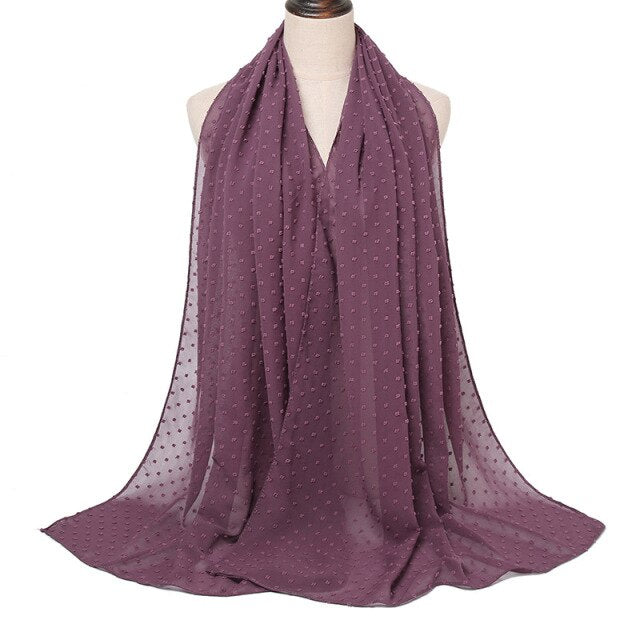 Elisa Bubble Chiffon Scarf - Multiple Colours