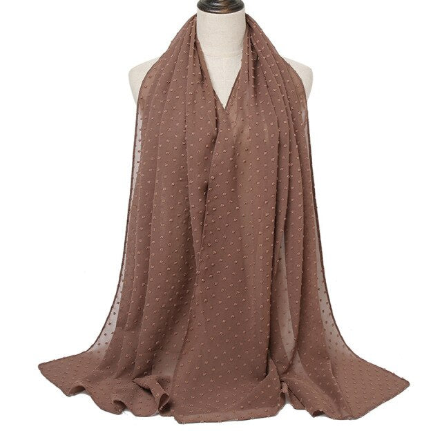 Elisa Bubble Chiffon Scarf - Multiple Colours