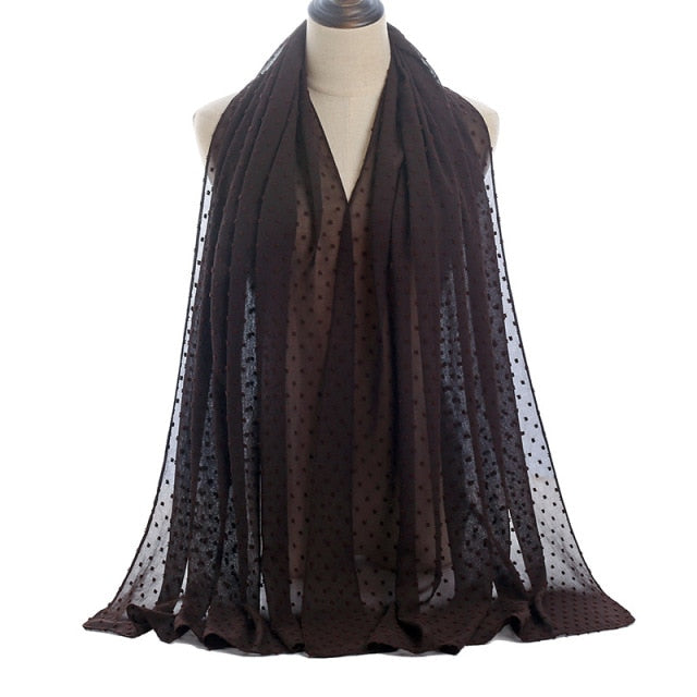 Elisa Bubble Chiffon Scarf - Multiple Colours