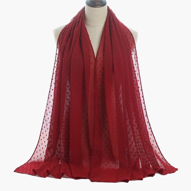 Elisa Bubble Chiffon Scarf - Multiple Colours
