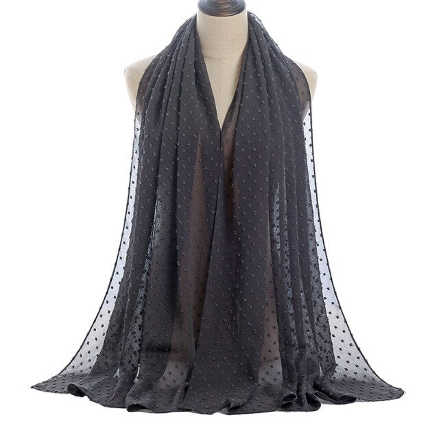 Elisa Bubble Chiffon Scarf - Multiple Colours