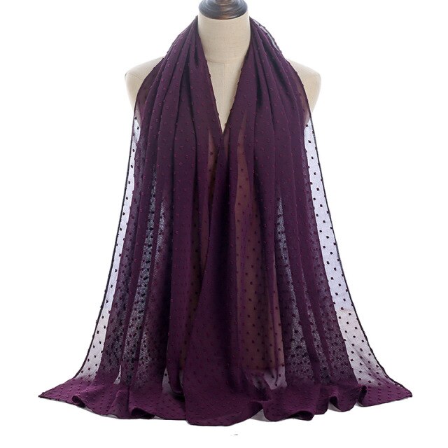 Elisa Bubble Chiffon Scarf - Multiple Colours